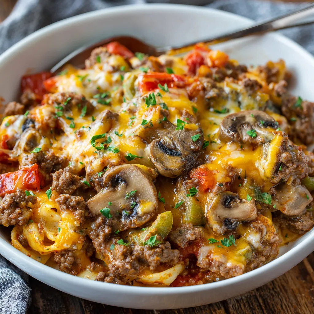 Family-Friendly Crockpot Ground Beef Casserole – Easy, Hearty & Comforting 3