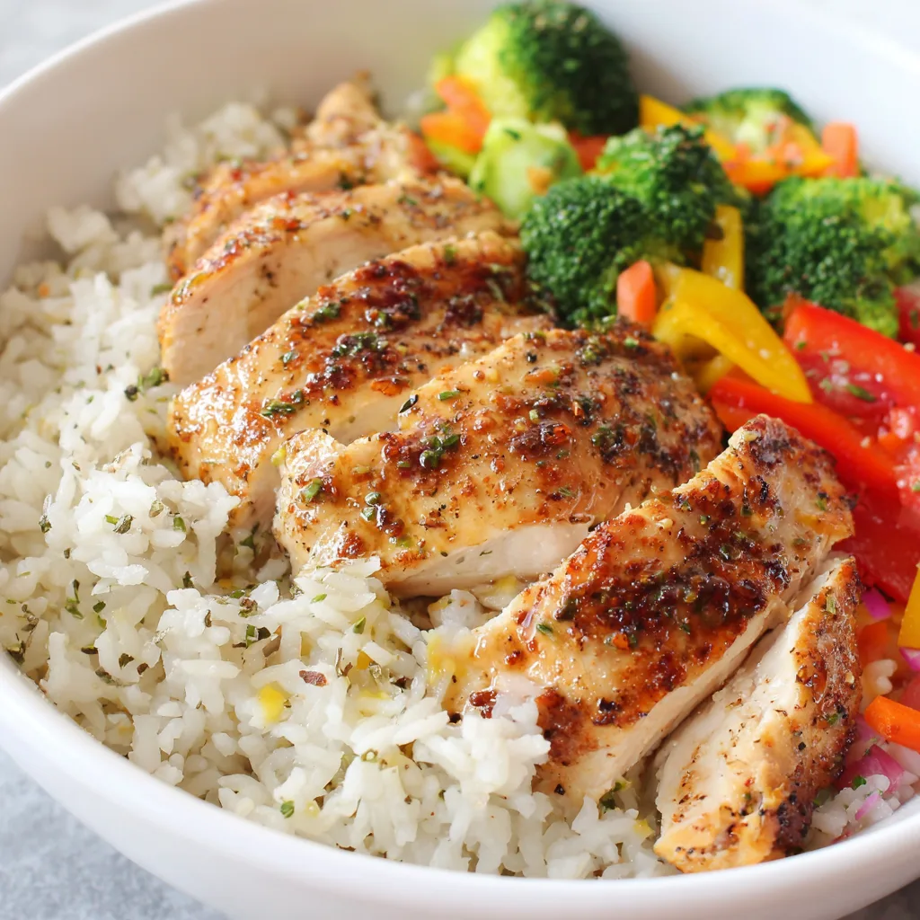 Family-Friendly Pan-Seared Chicken Breast Rice Bowl – Easy Weeknight Dinner 2