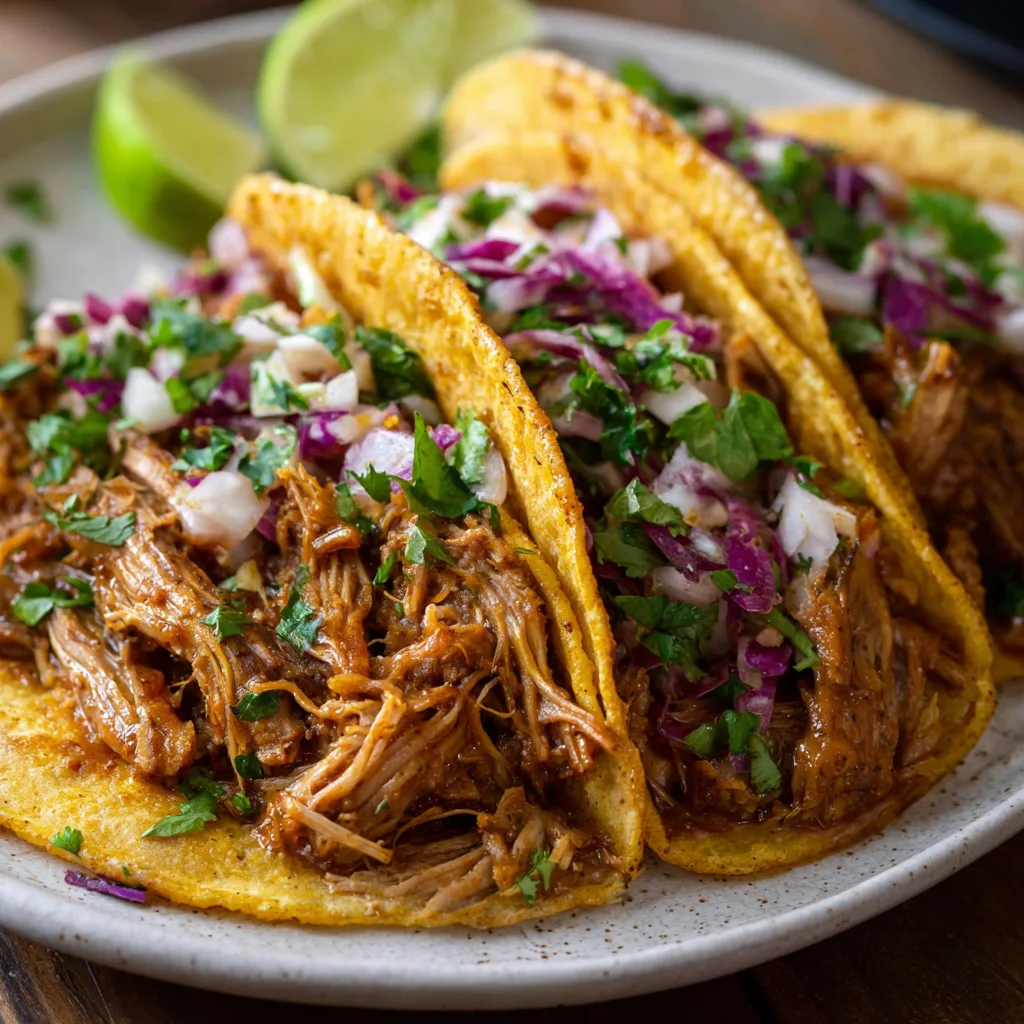 Flavorful Budget Crockpot Pork Tacos! 4