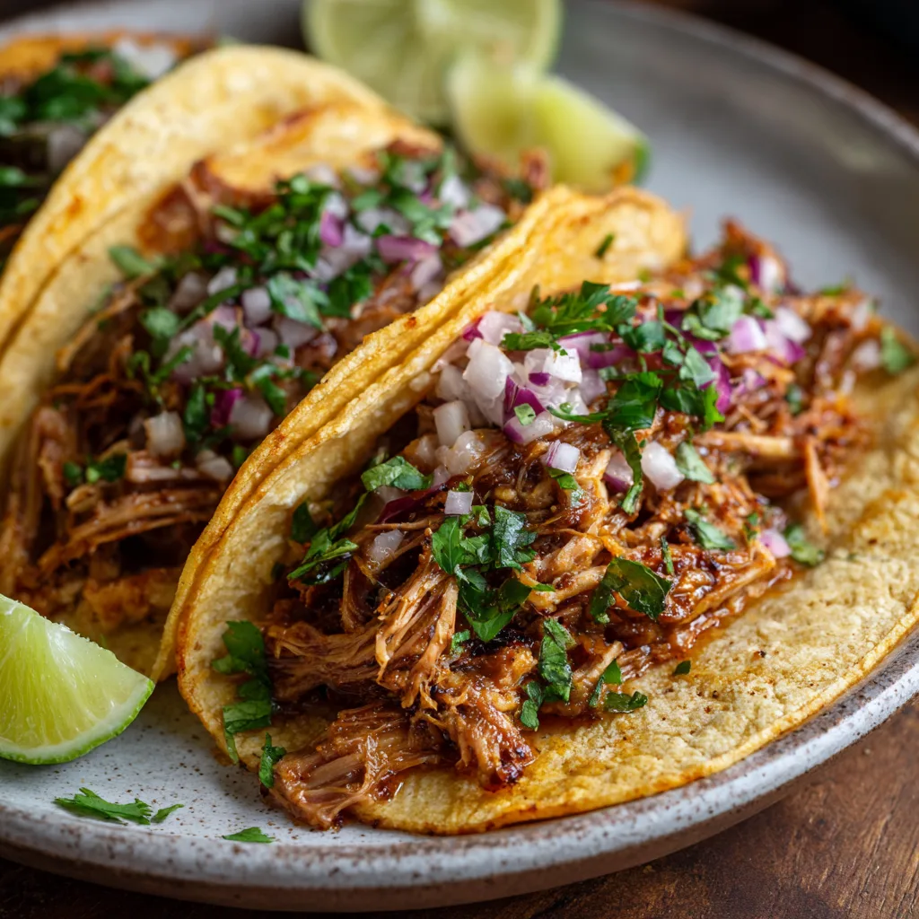 Flavorful Budget Crockpot Pork Tacos!