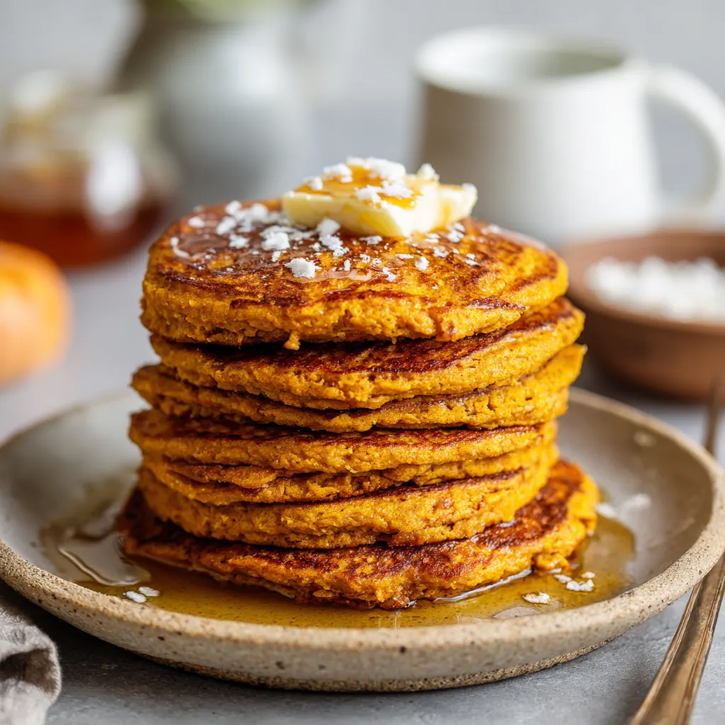 Fluffy Healthy Pumpkin Pancakes! 3