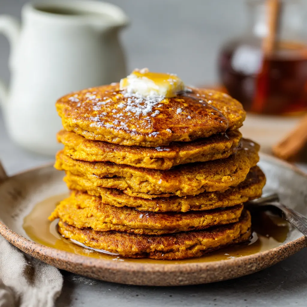 Fluffy Healthy Pumpkin Pancakes! 2