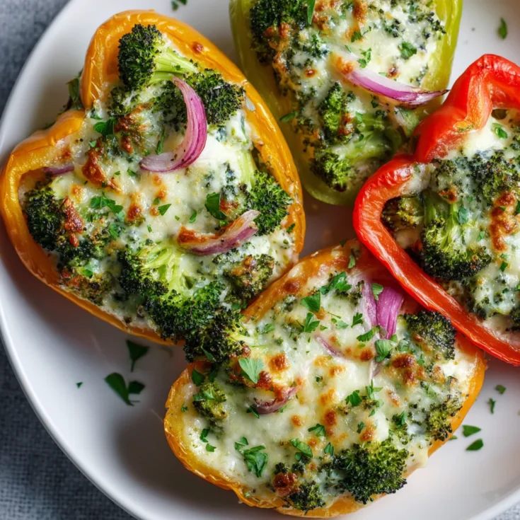 For Lunch: Low Carb Broccoli Stuffed Peppers – A Fresh and Satisfying Meal 1