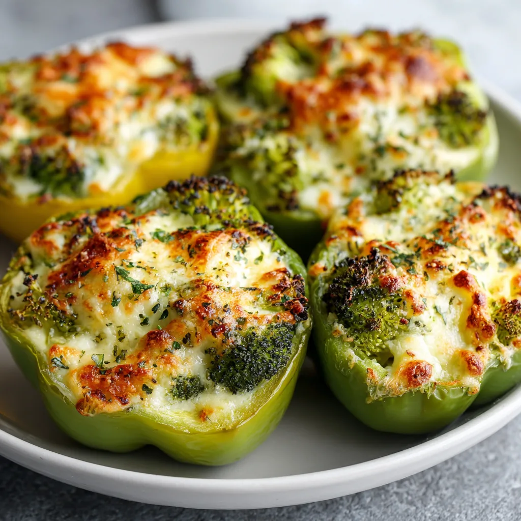 For Lunch: Low Carb Broccoli Stuffed Peppers – A Fresh and Satisfying Meal 2