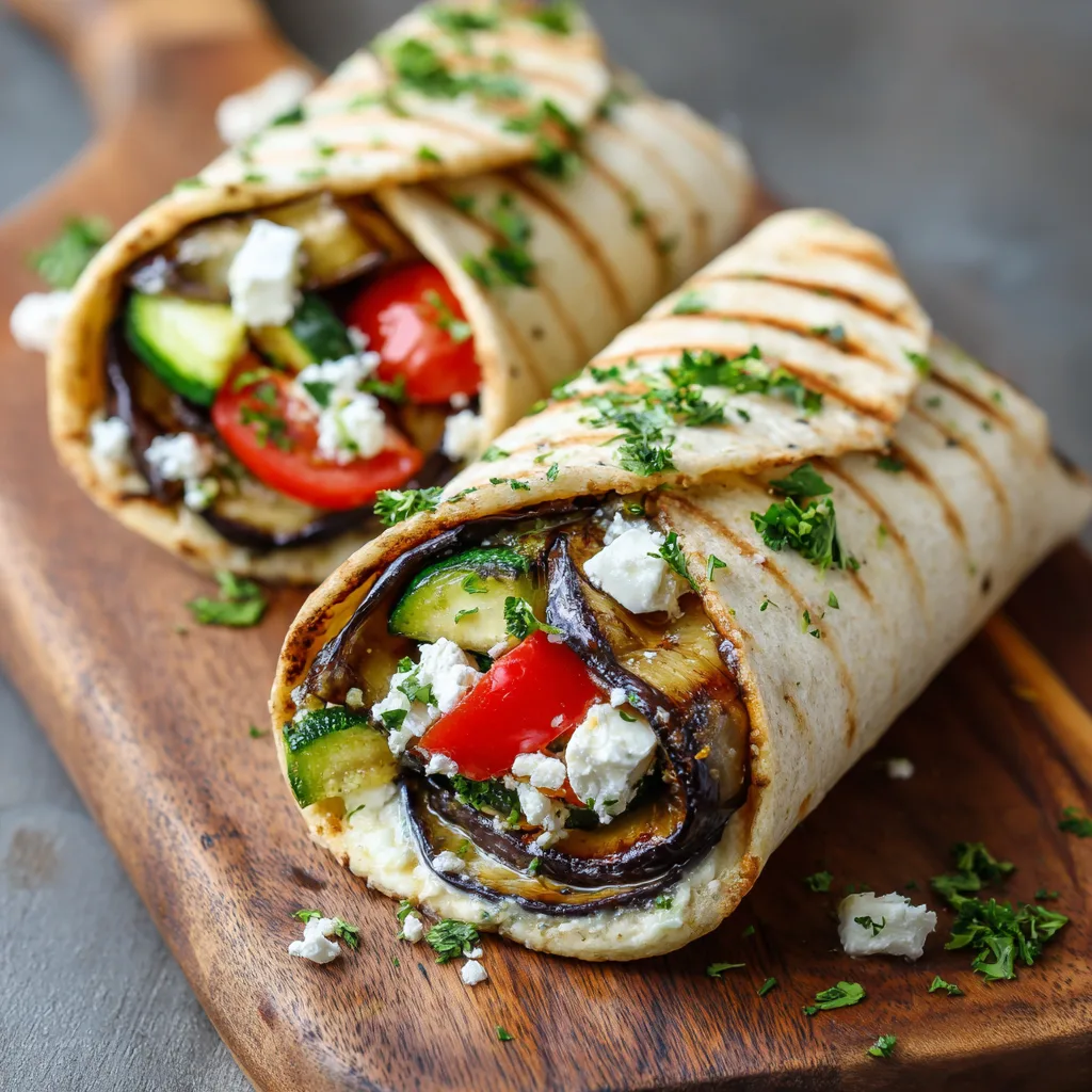 For One Mediterranean Eggplant Wrap – Easy, Healthy & Flavor-Packed Lunch 3