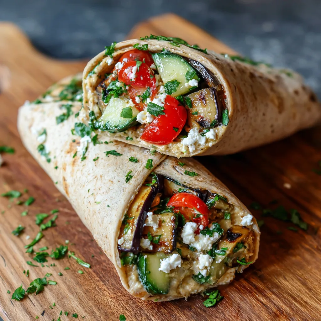 For One Mediterranean Eggplant Wrap – Easy, Healthy & Flavor-Packed Lunch 2