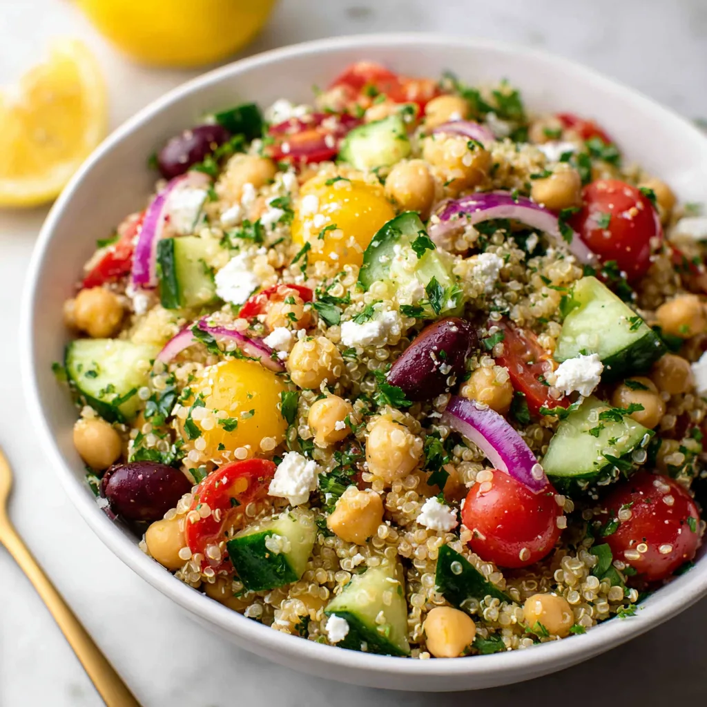 Fresh & Healthy Mediterranean Quinoa Salad! 3