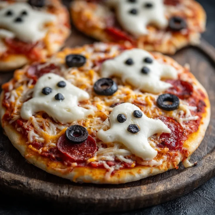 Ghostly Pizza – Fun & Spooky Halloween Pizza Recipe 1