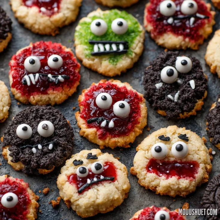 Gross Halloween Bite-Sized Cookies – Spooky, Fun, and Easy to Make 1
