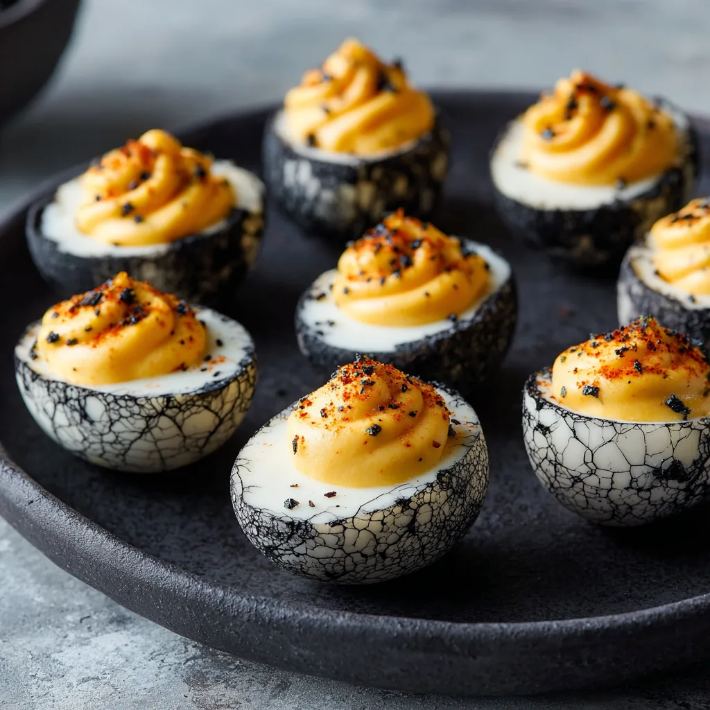 Halloween Deviled Tea Eggs – Spooky, Savory & Perfect for Parties 2