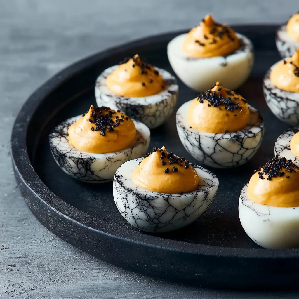 Halloween Deviled Tea Eggs – Spooky, Savory & Perfect for Parties 3