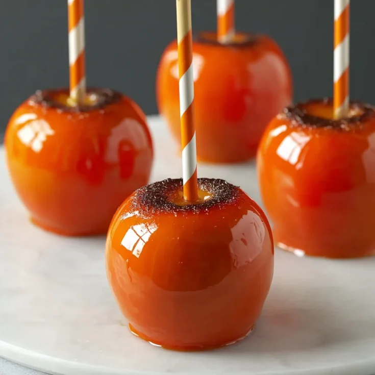 Halloween Orange Candy Apples – Festive, Sweet, and Easy Treats 1
