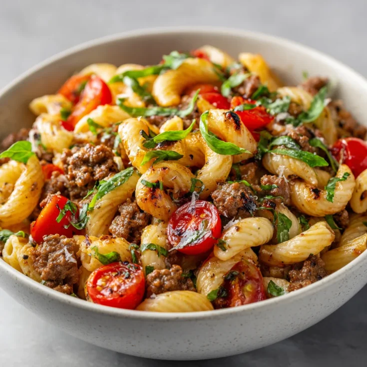Healthy Grilled Ground Beef Pasta – Flavorful & Nutritious Meal 1