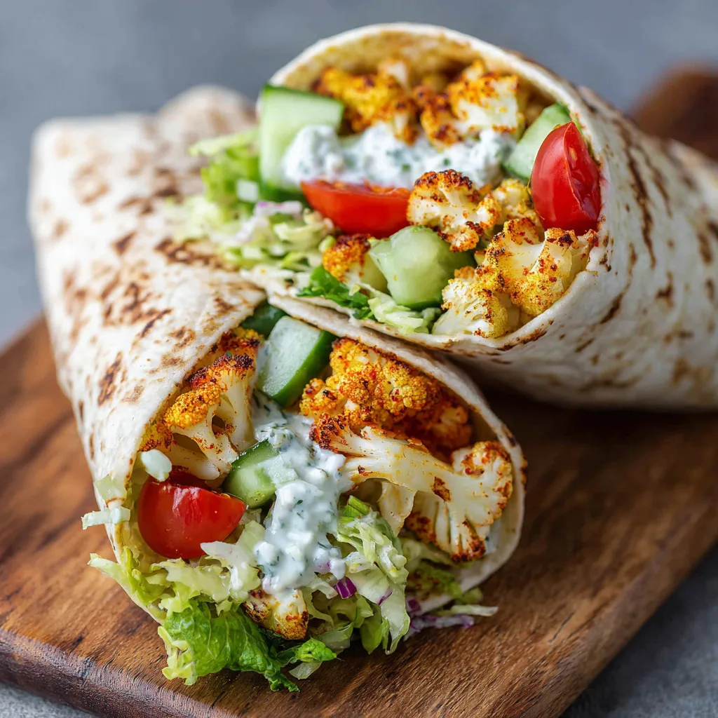 Healthy Low Carb Cauliflower Wrap – Fresh, Light & Keto-Friendly 4