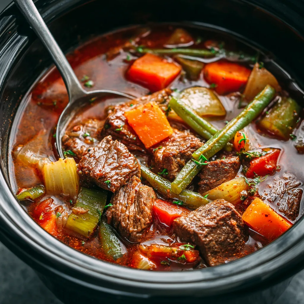 Hearty Beef Meal Prep Soup (Slow Cooker Style!) 4