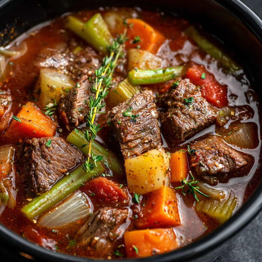 Hearty Beef Meal Prep Soup (Slow Cooker Style!) 3