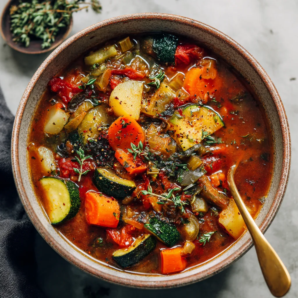 Frequently Asked Questions
How do I make vegetable stew more hearty?
To add heartiness, include ingredients that offer substance and protein. Barley, chickpeas, lentils, and mushrooms all deliver bold flavor and a meaty texture. You can also stir in cooked grains like rice or quinoa. These additions give the stew more body and make it a complete meal.

Can I make this gluten-free?
Yes. Swap out flour-based thickeners with gluten-free alternatives like tapioca starch or cornstarch. Always choose certified gluten-free broth and double-check spice blends. This ensures a safe, satisfying meal for those avoiding gluten.

How thick should a hearty stew be?
The perfect consistency is rich and spoon-coating—not watery. To achieve that, simmer the stew uncovered near the end to reduce excess liquid. You can also mash some of the beans or use a cornstarch slurry to help thicken the broth naturally.

What’s the best way to store and reheat leftovers?
Cool the stew completely before storing. It keeps in the fridge for 4 to 5 days and up to 6 months in the freezer. Reheat slowly on the stovetop, adding a splash of broth or water to restore the original texture. Stir gently to keep vegetables intact. 3