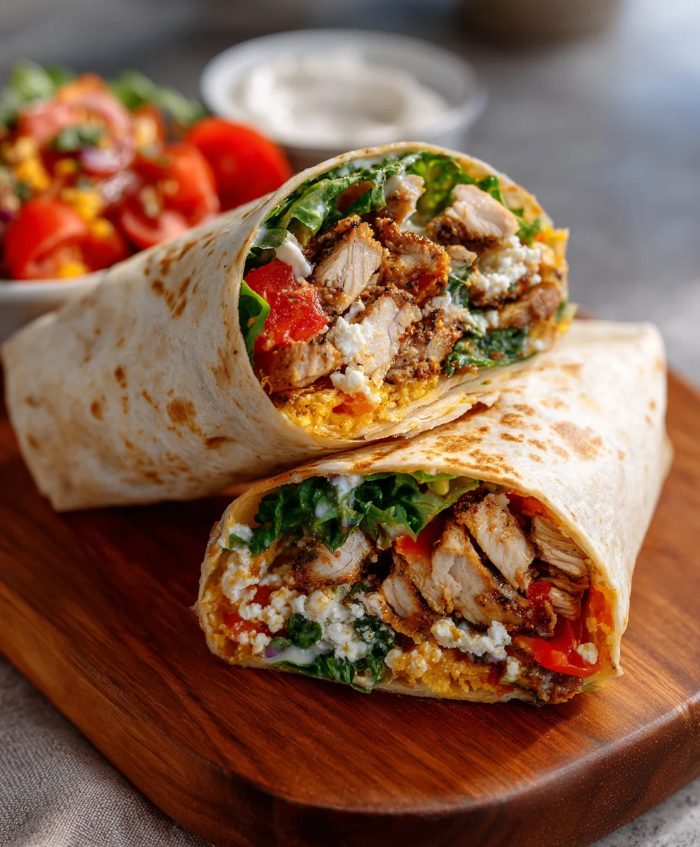 High Protein Low Carb Chicken Wrap – Easy, Healthy, and Satisfying 3