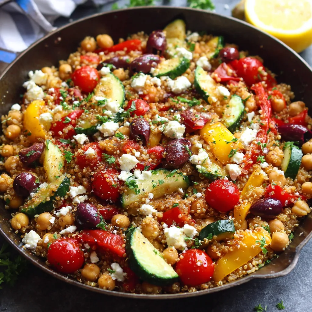 High Protein Mediterranean Quinoa Skillet – One-Pan Healthy Dinner Recipe 3