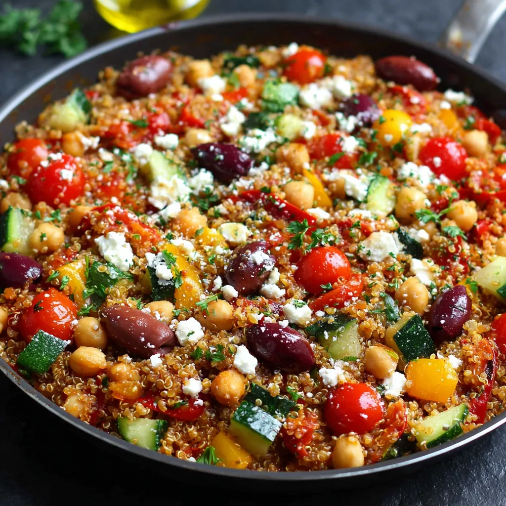 High Protein Mediterranean Quinoa Skillet – One-Pan Healthy Dinner Recipe 2