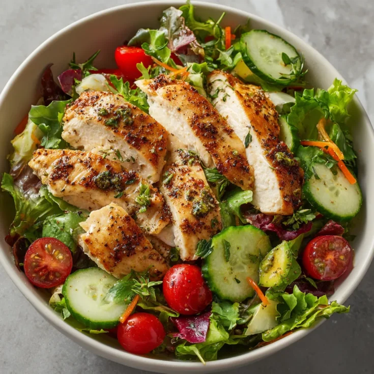 High Protein Slow Cooked Chicken Breast Salad – Healthy, Filling & Easy 1