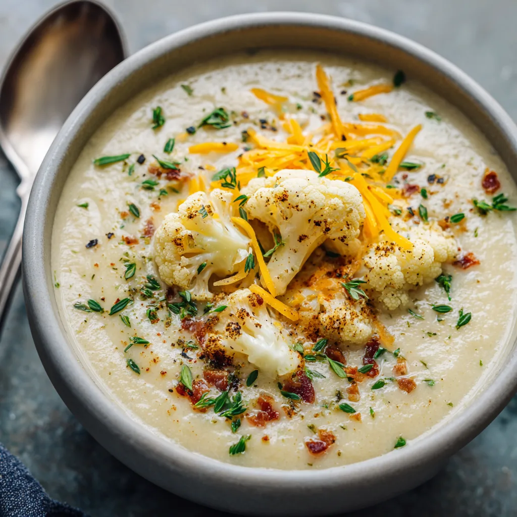 Low Carb Cauliflower Instant Pot Soup – Creamy, Keto-Friendly & Fast 4