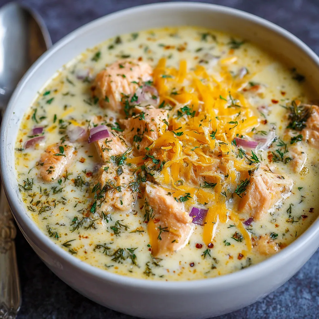 Low Carb Cheesy Salmon Soup – Creamy, Protein-Packed Comfort Food 2