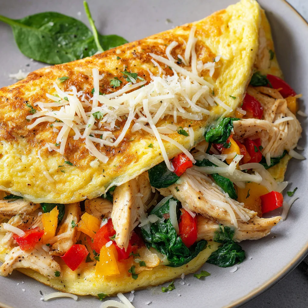 Low Carb Chicken Omelette Recipe Easy High-Protein Dinner Idea 2