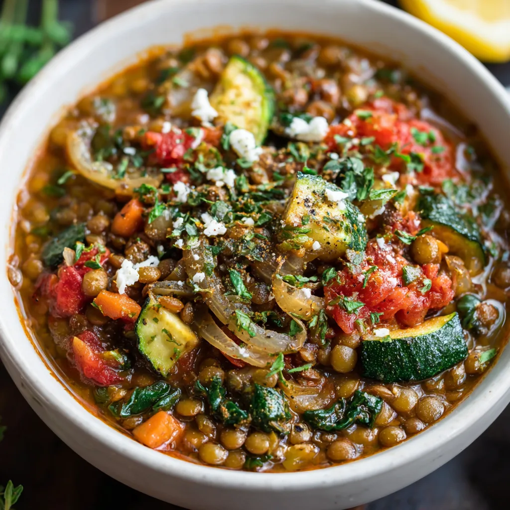 Low Carb Mediterranean Lentils Stew – Hearty, Healthy, and Flavor-Packed 4