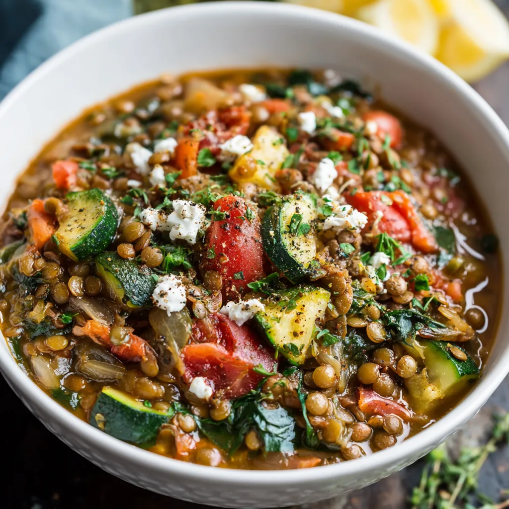 Low Carb Mediterranean Lentils Stew – Hearty, Healthy, and Flavor-Packed 3