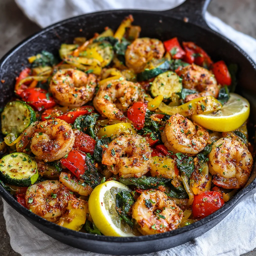 High Protein Low Carb Shrimp Skillet – Quick, Healthy & One-Pan 2