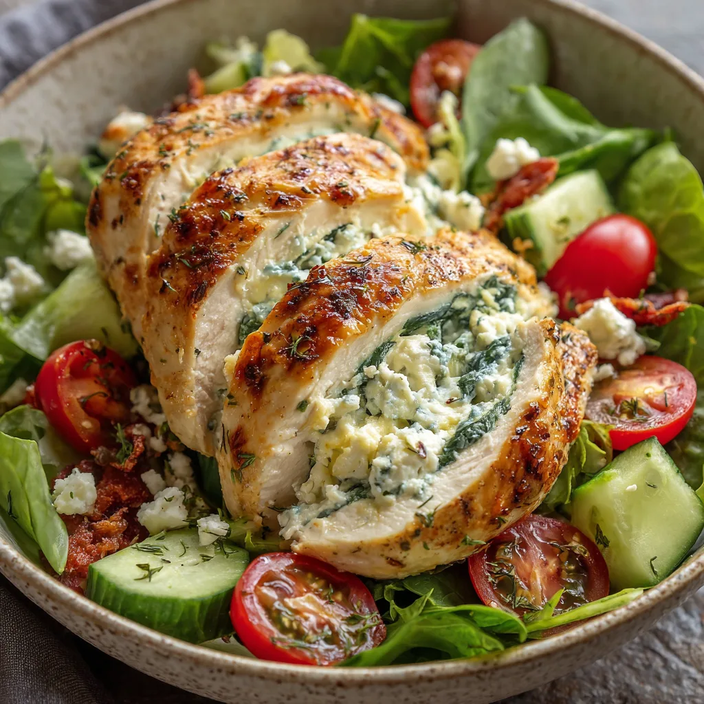Low Carb Stuffed Chicken Breast Salad – Fresh, High Protein & Satisfying 4