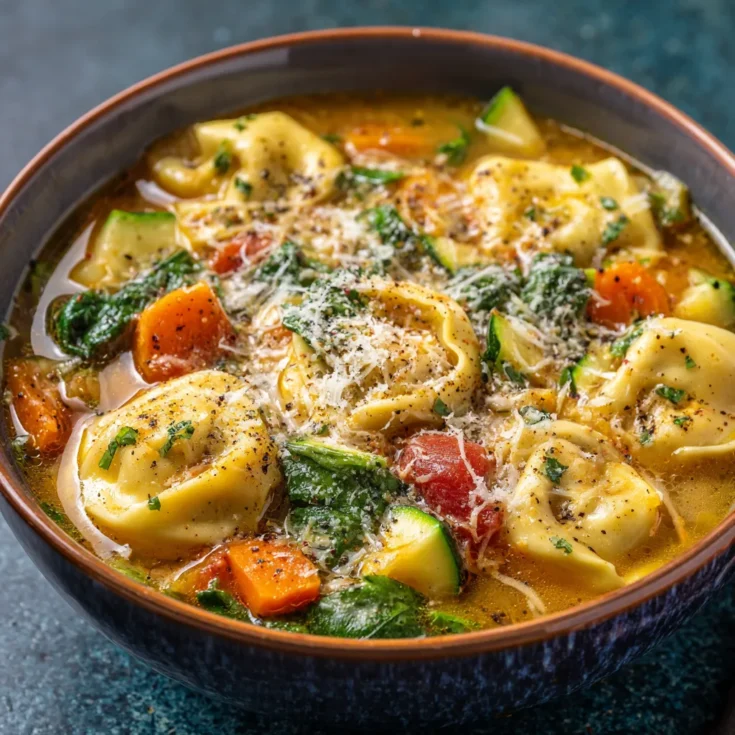 Low Carb Tortellini Noodle Soup – Cozy, Keto-Friendly Comfort in a Bowl 1