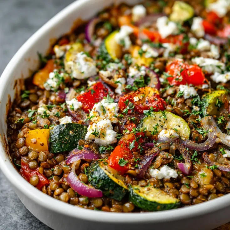 Meal Prep Mediterranean Lentils Casserole – Healthy & Hearty Make-Ahead Meal 1