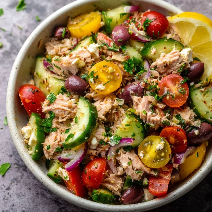 Mediterranean Tuna Salad for One – Fresh, Healthy, and Ready in Minutes 1