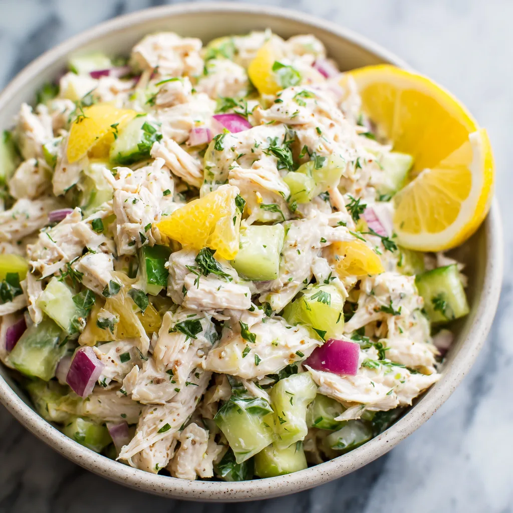 No Bake Lemon Chicken Salad – Fresh, Zesty, and Perfect for Meal Prep 2