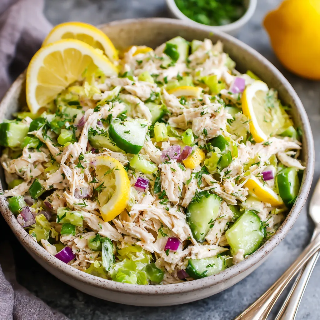No Bake Lemon Chicken Salad – Fresh, Zesty, and Perfect for Meal Prep 3