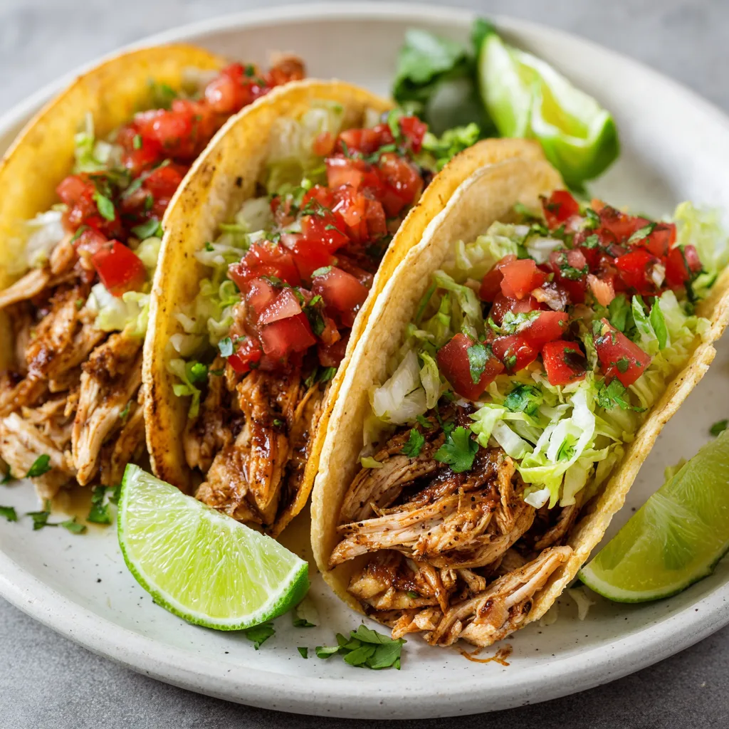 No Oil Crockpot Chicken Breast Tacos – Healthy, Juicy & Effortless 2