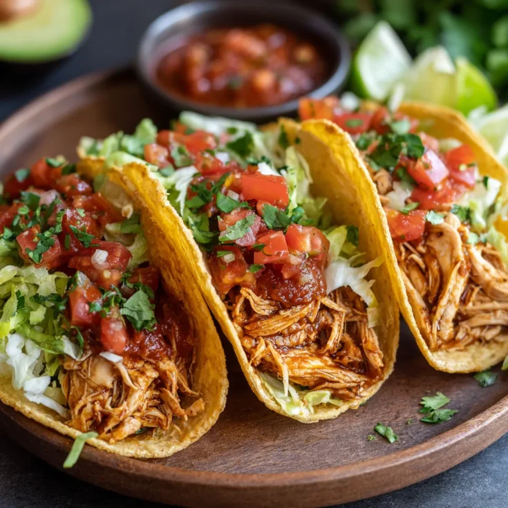 No Oil Crockpot Chicken Breast Tacos – Healthy, Juicy & Effortless 1