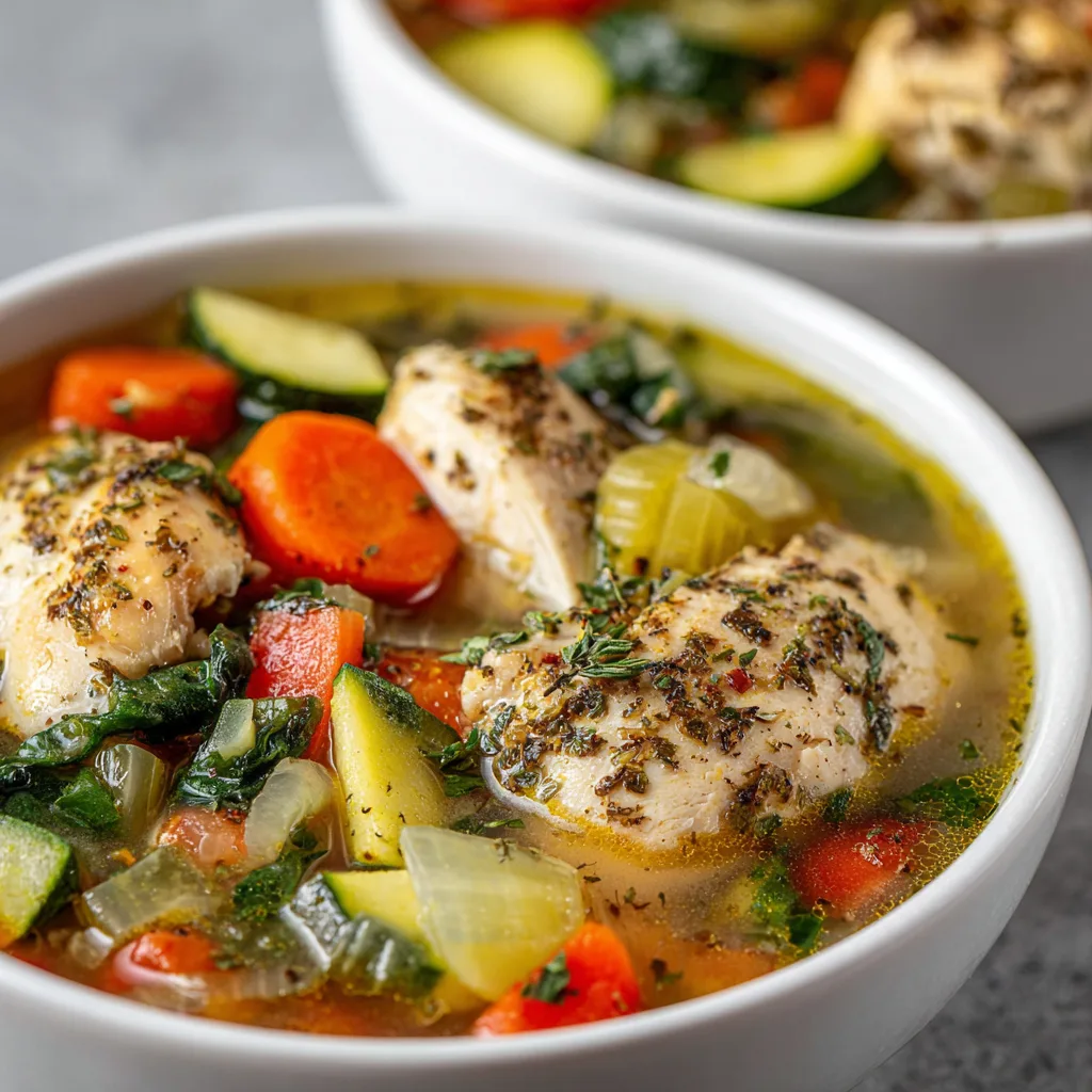 One-Pot Chicken Meal Prep Soup – Easy, Healthy & Hearty 2