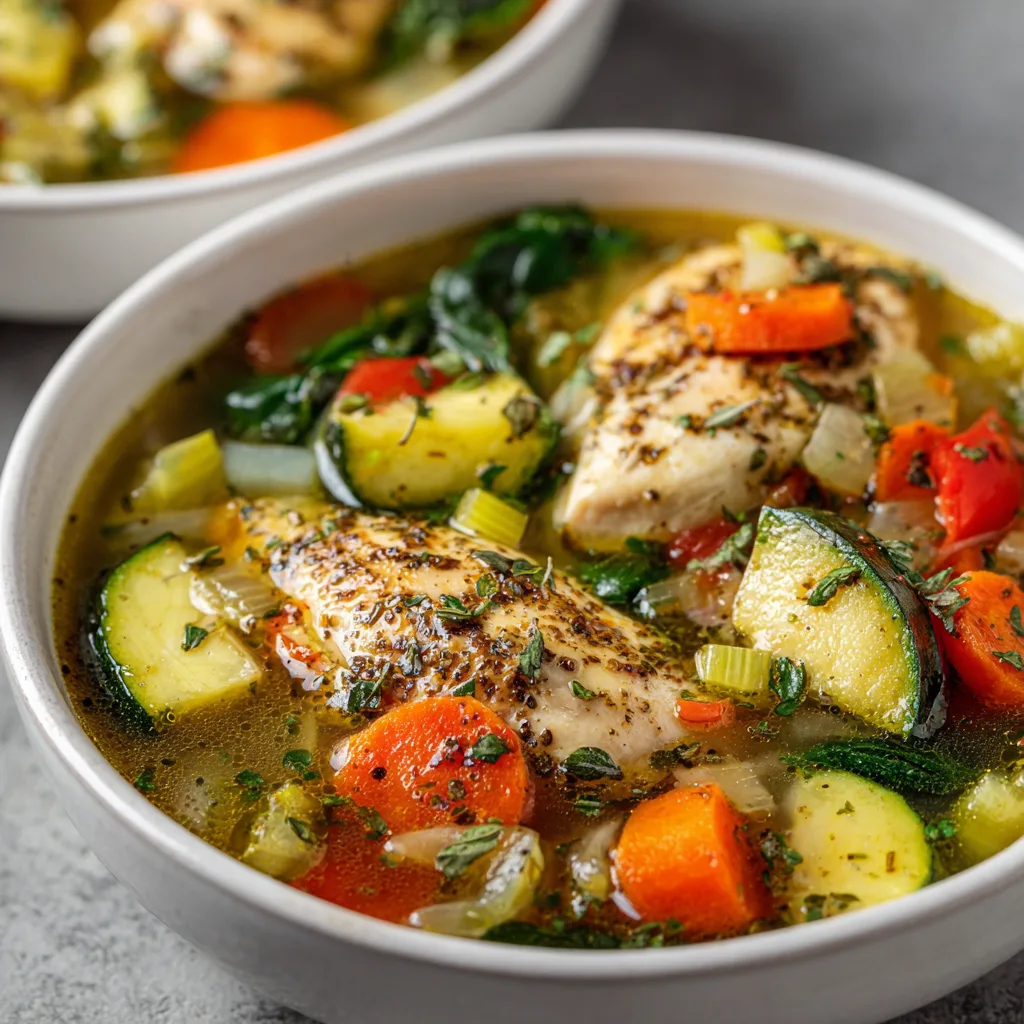 One-Pot Chicken Meal Prep Soup – Easy, Healthy & Hearty 4