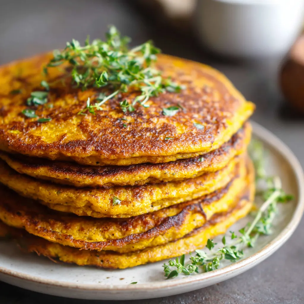 One-Pot Savory Pumpkin Pancakes – Easy, Flavorful & Fall-Inspired 4