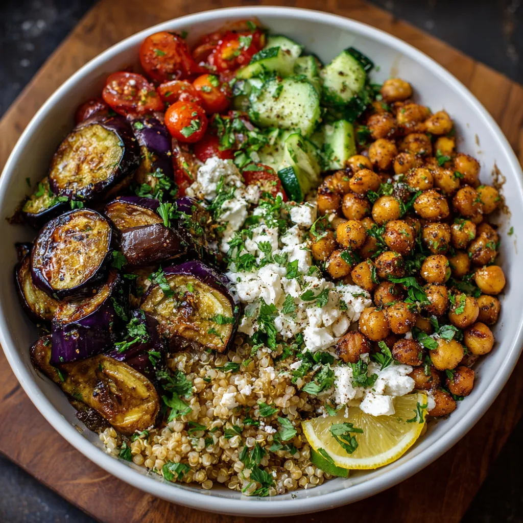Power Bowl: Mediterranean Eggplant & Grains! 2