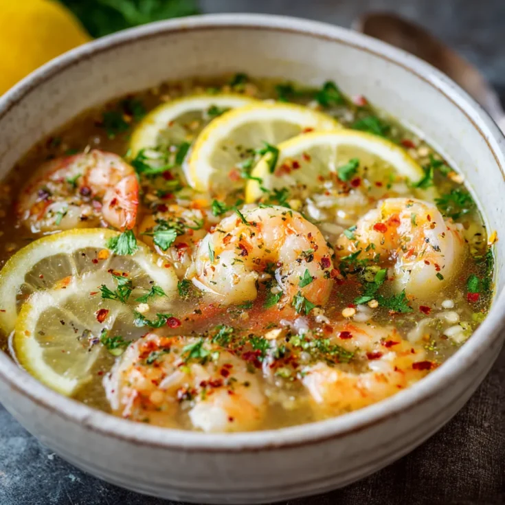 Quick Lemon Shrimp Soup – Light, Zesty & Ready in Minutes 1