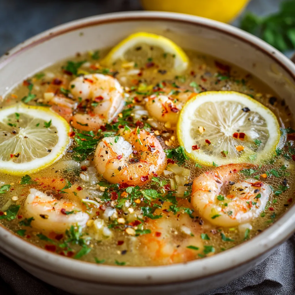 Quick Lemon Shrimp Soup – Light, Zesty & Ready in Minutes 4