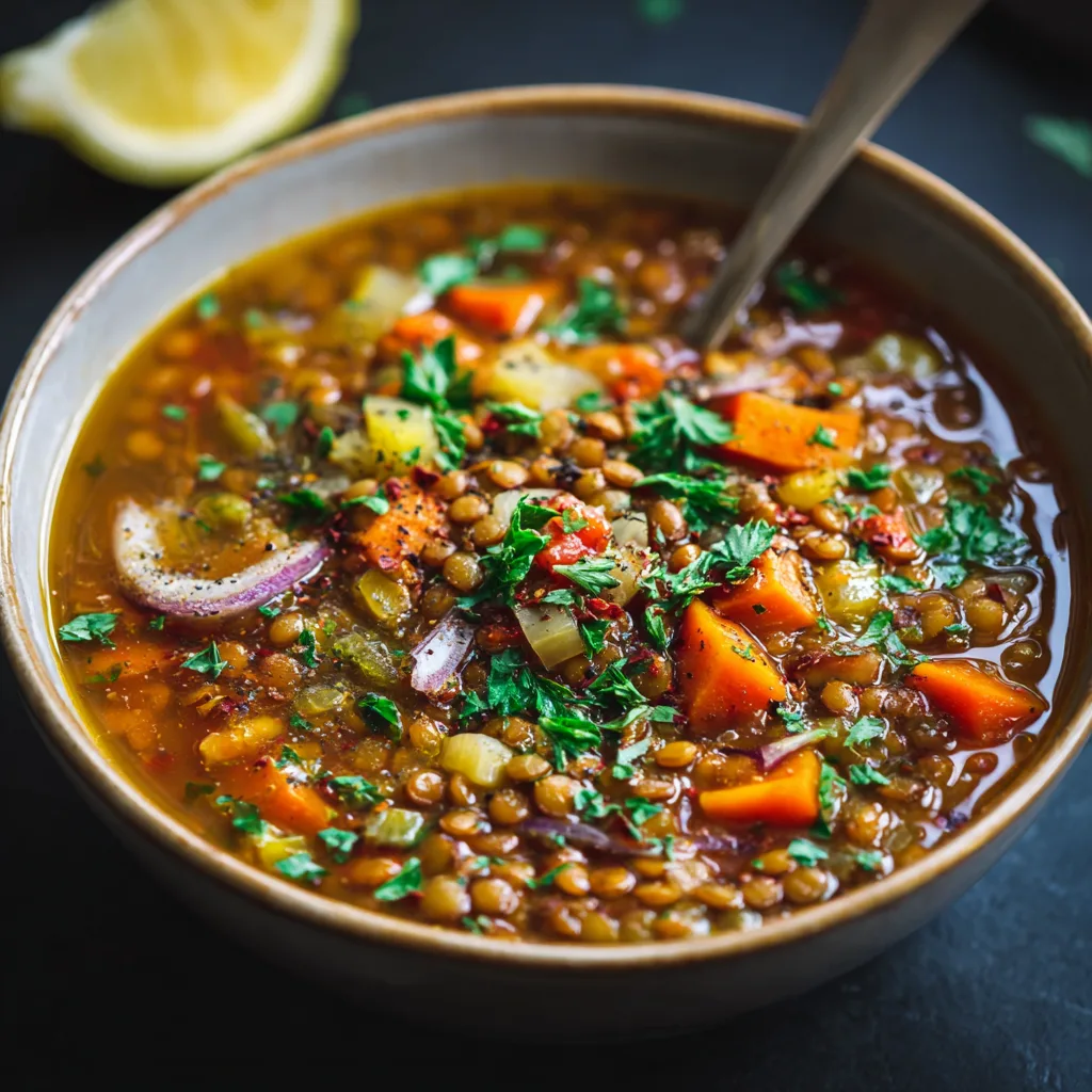 Quick Mediterranean Lentils Soup – Healthy, Hearty, and Fast 3