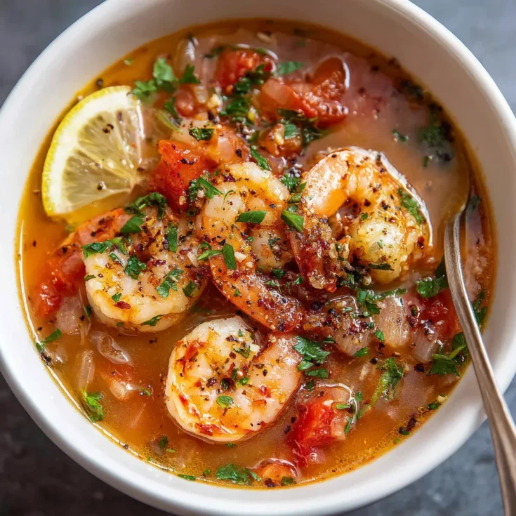 Quick Mediterranean Shrimp Soup – Light, Flavorful & Ready in 20 Minutes 1