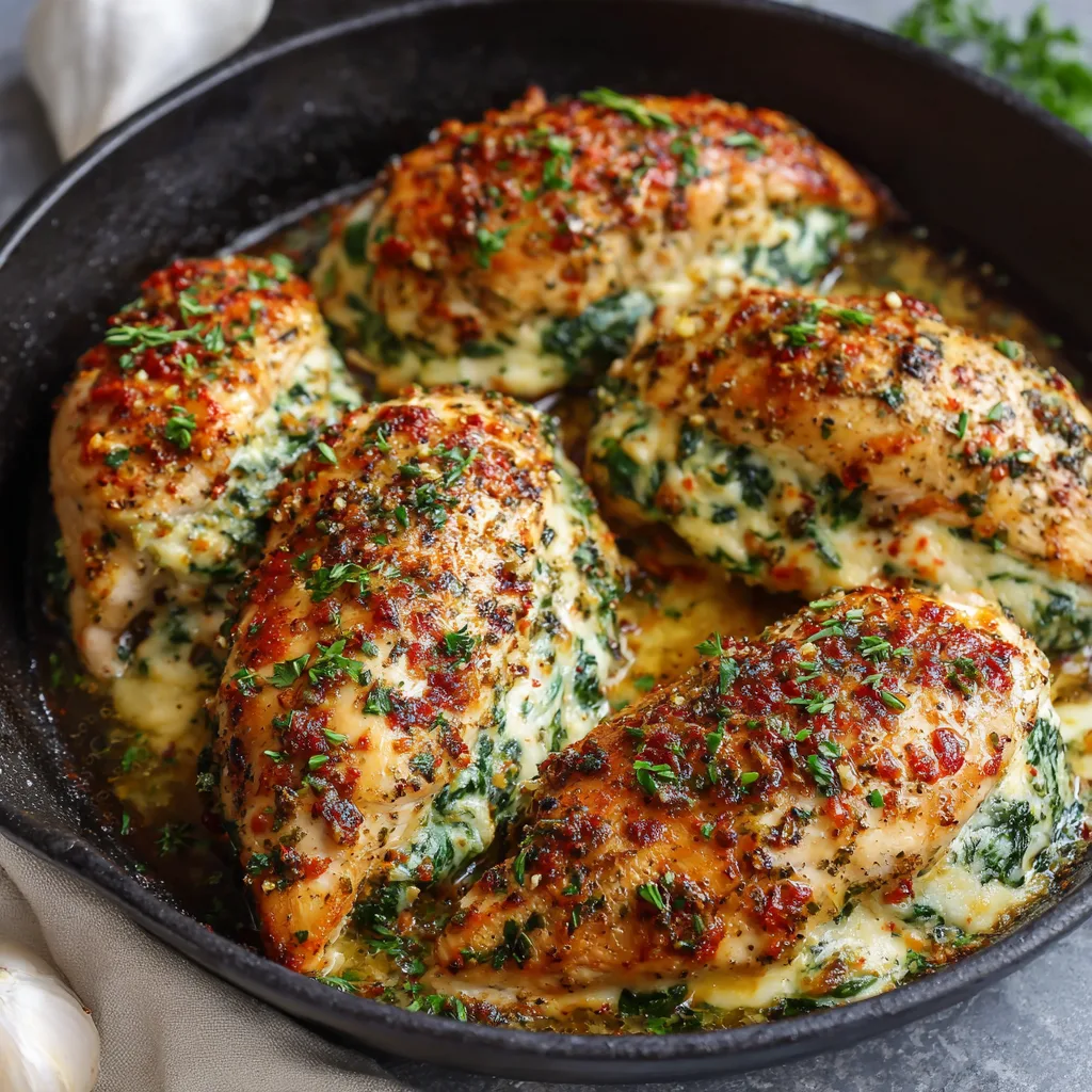 Quick Stuffed Chicken Breast Skillet – Easy One-Pan Dinner Recipe 2