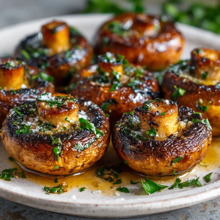 Savory Garlic Butter Grilled Mushrooms 1