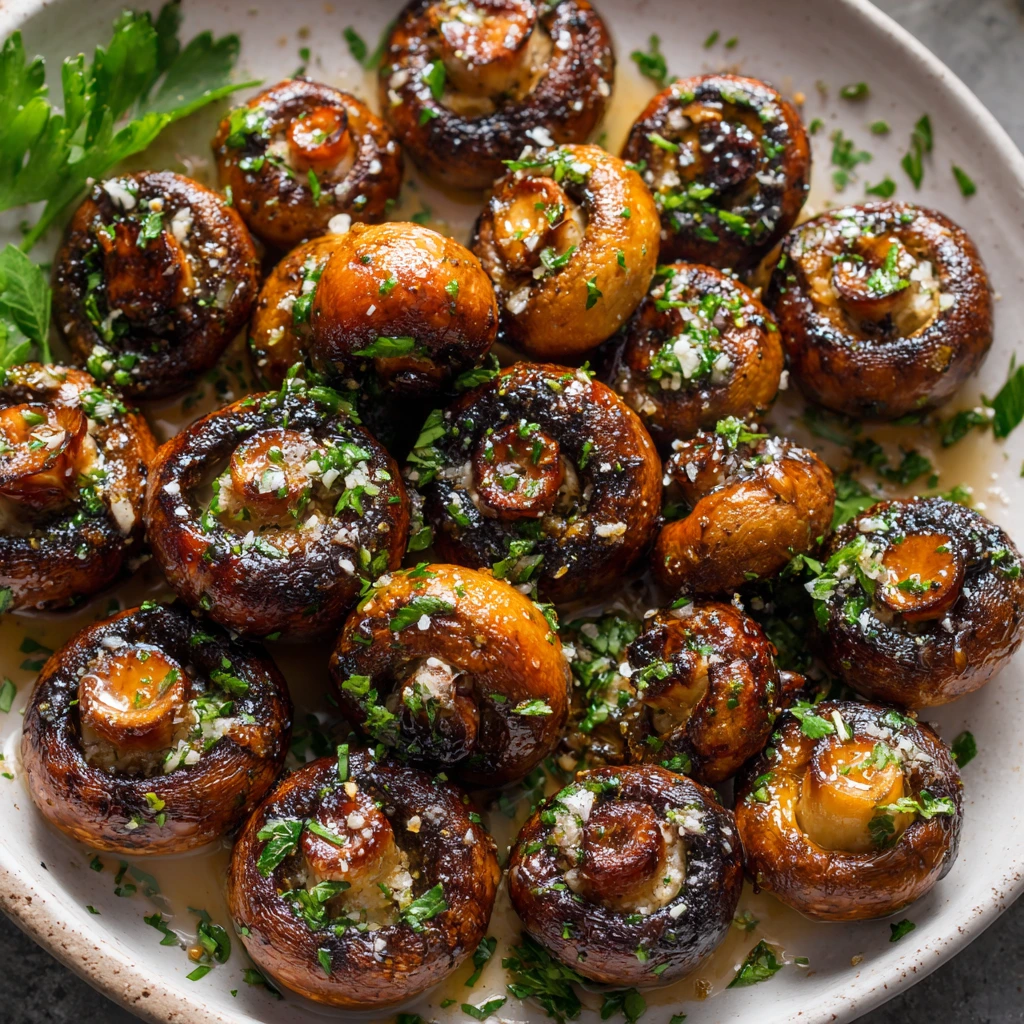 Savory Garlic Butter Grilled Mushrooms 2